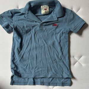Perlis Boys XS Blue Polo Shirt